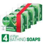Dettol Soap Bathing Bar Original Germ Defence 125gm (Combo Pack) 4 pcs