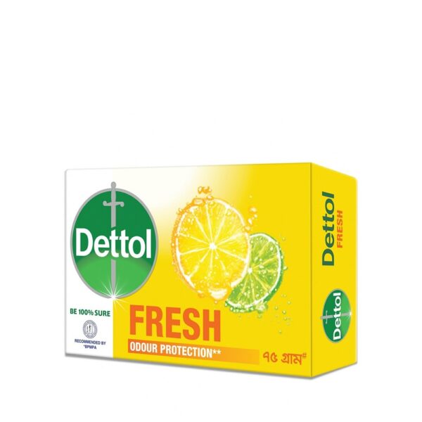 Dettol Soap Fresh Bathing Bar Soap With Odour Protection 125gm Dettol Soap Fresh Bathing Bar Soap With Odour Protection 125gm