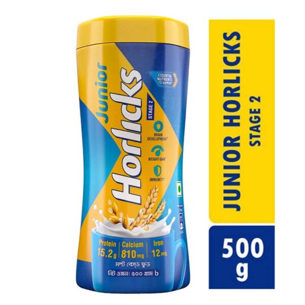 Junior Horlicks Health And Nutrition Drink Container Stage-2 500gm