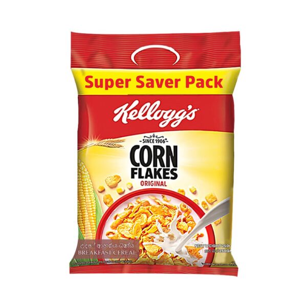 Kellogg's Corn Flakes Original Breakfast Cereal Pouch 250gm