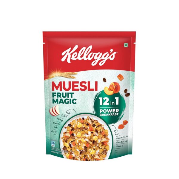 Kellogg's Muesli Breakfast Cereal Fruit Magic 500gm Kellogg's Muesli Breakfast Cereal Fruit Magic 500gm