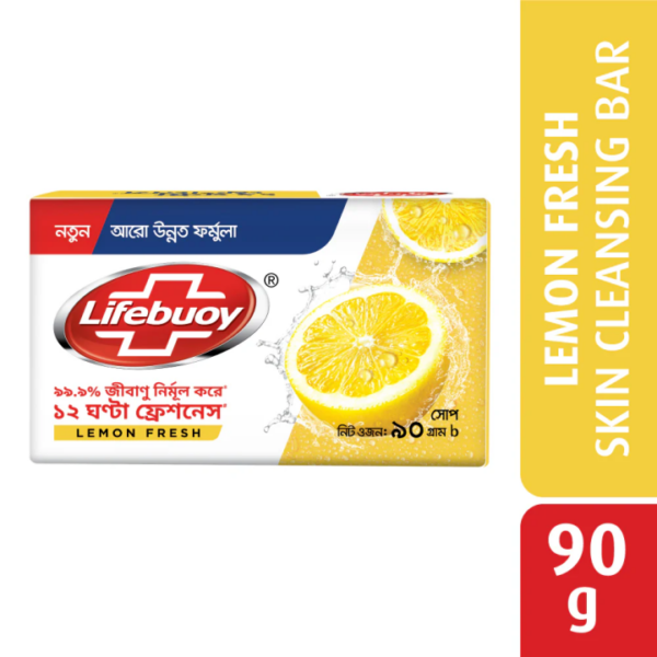 Lifebuoy Soap Bar Lemon Fresh 90gm Lifebuoy Soap Bar Lemon Fresh 90gm