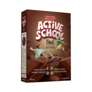 Marks Active School 2 in 1 Chocolate Milk Powder 400gm