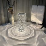 RGB Crystal Diamond Table Lamp with Remote USB Rechargeable 2
