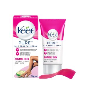 Veet Pure Hair Removal Cream Normal Skin With Cucumber Extract 50gm