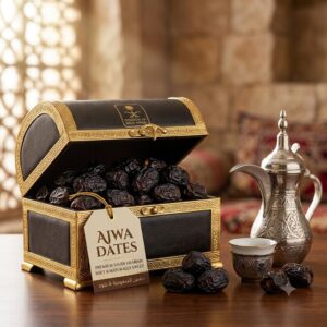Ajwa Dates 1kg – Premium Saudi Arabian Soft & Naturally Sweet Dates Make a Image