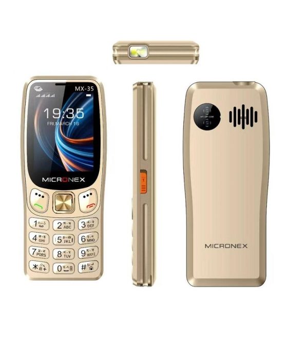 Micronex-mx35-feature-phone-Gold Micronex-mx35-feature-phone-Gold